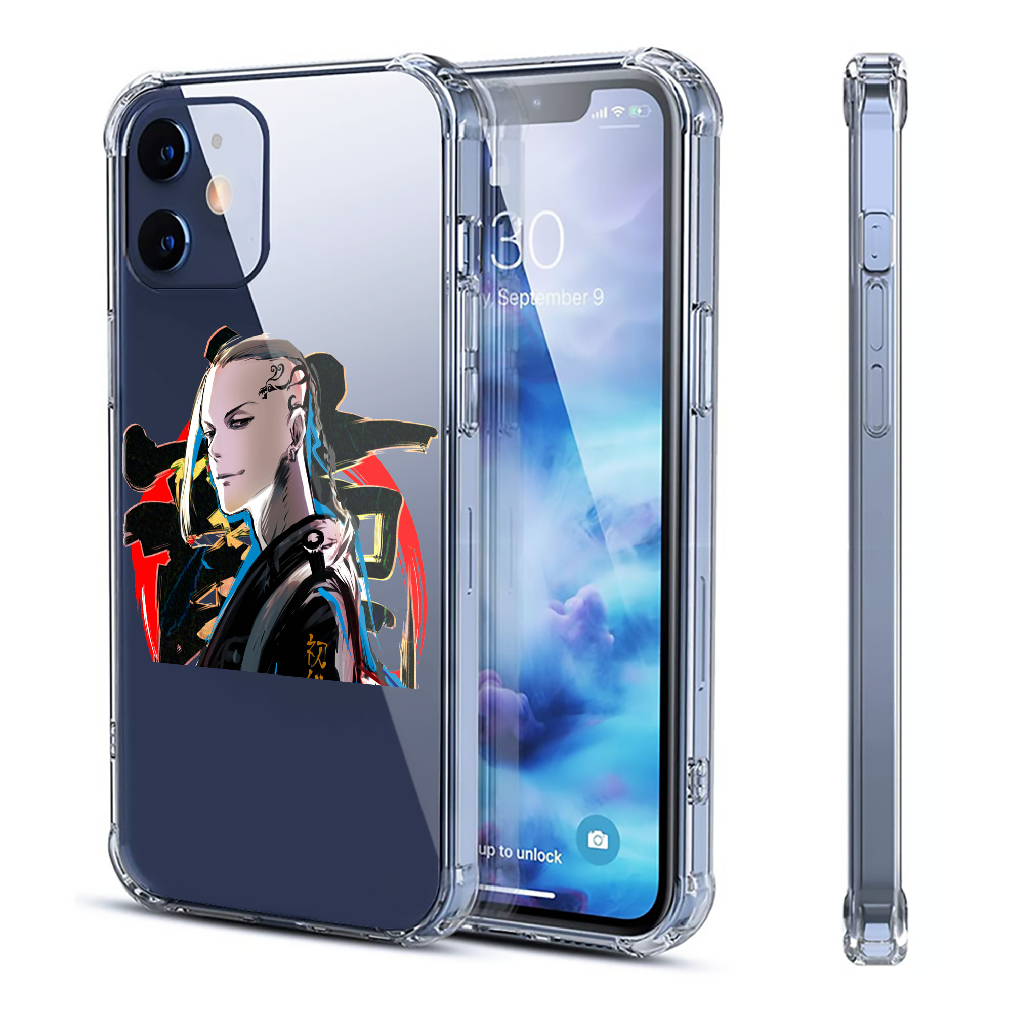 （画像用） 東京リベンジャーズ Tokyo Revengers 【iPhone 12シリーズ対応】透明スマホケース（クリアソフトケース）